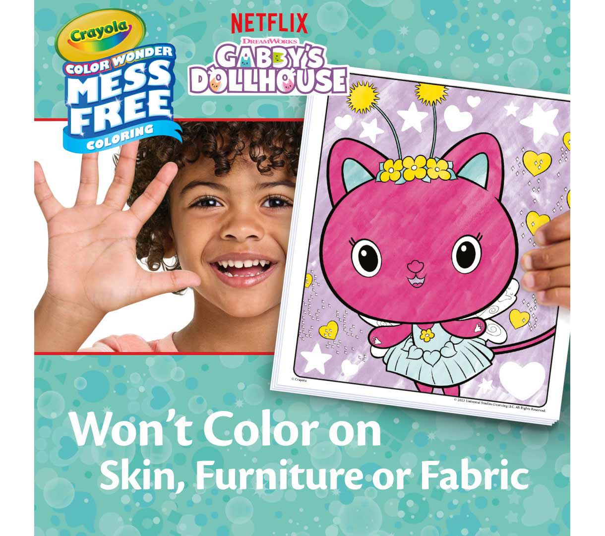 Gabby's Dollhouse Color Wonder Mess Free Coloring Set | Crayola