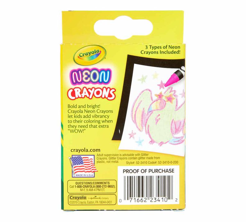 Neon Crayons, 24 Count