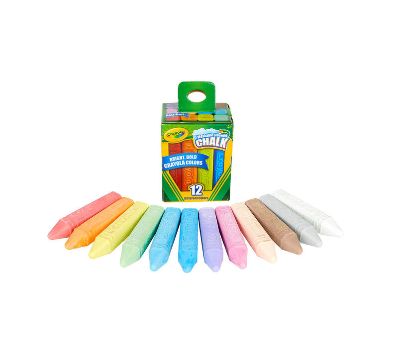 Colored Chalk 12 Pieces