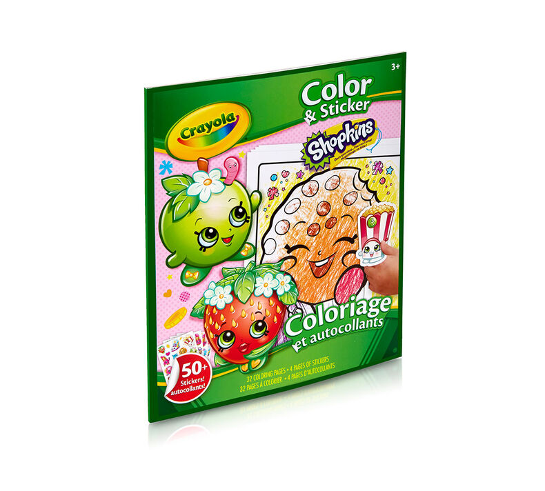 Shopkins Coloring and Sticker Book