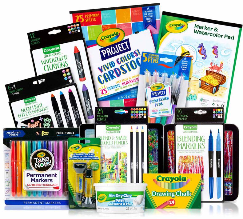 High School Homeschool Art Supply Kit, 11 Count Set