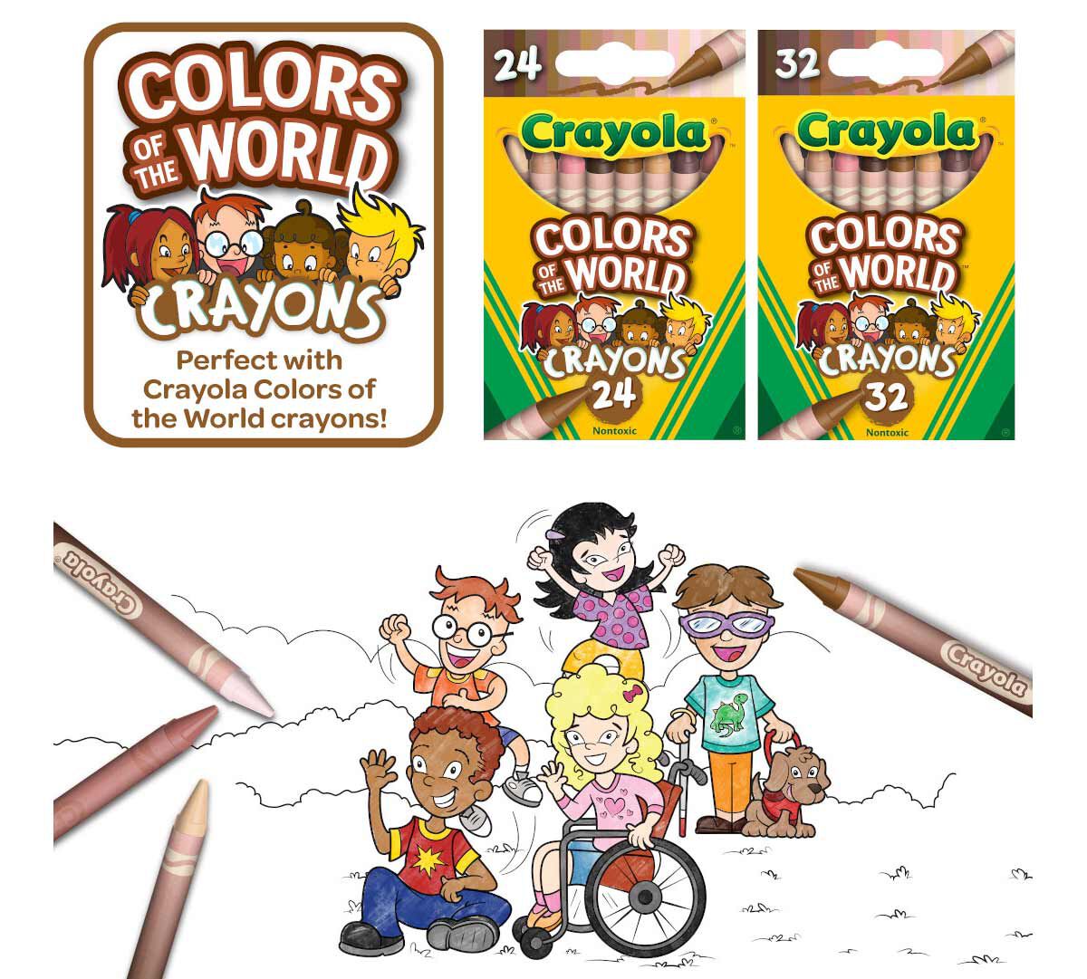 Globe/Landmarks/Diversity Crayola Colors of the World Coloring & Activity Book 