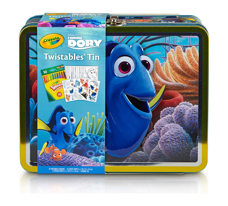 Finding Dory, Creative Storage Tin with Twistable Crayons