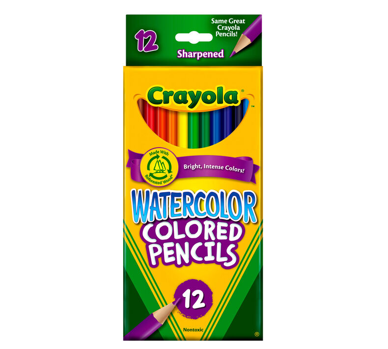 Watercolor Pencils, Full Length, 12 Count