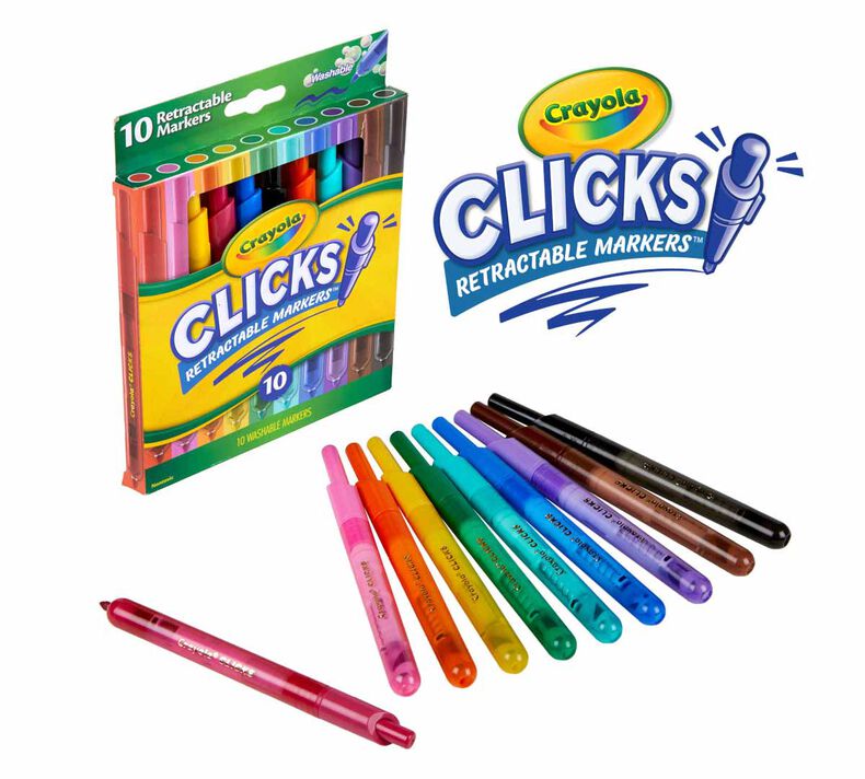 2 in 1 Double-Sided Washable Markers (set of 10)