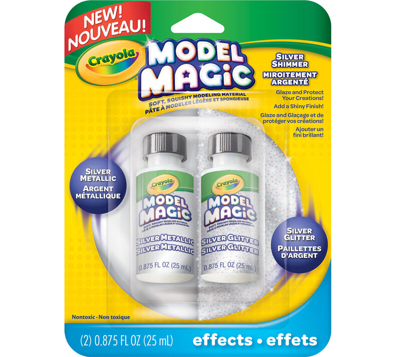 Model Magic Silver Shimmer Glaze