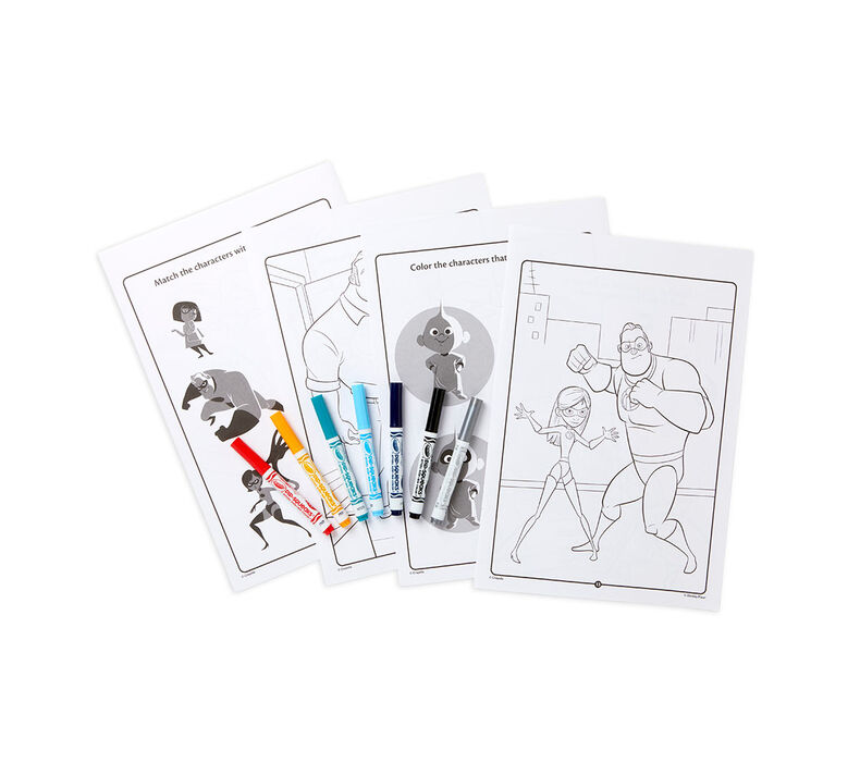 Coloring & Activity Pad with Markers, Incredibles 2