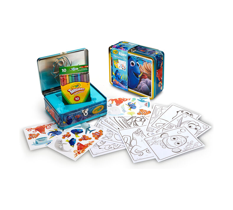 Finding Dory, Creative Storage Tin with Twistable Crayons