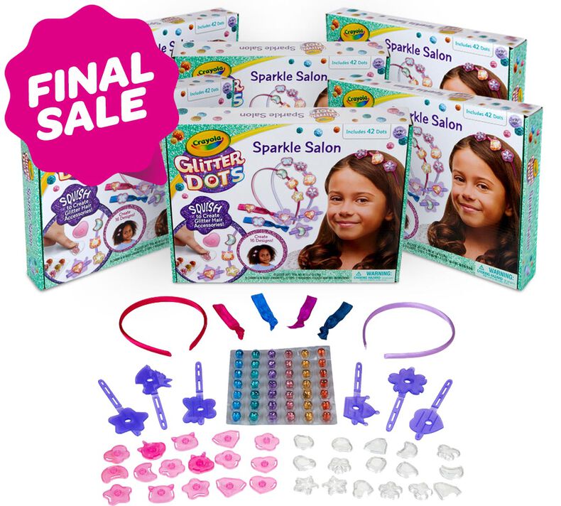 Glitter Dots Sparkle Salon Bulk Case, 6 Individual Boxes