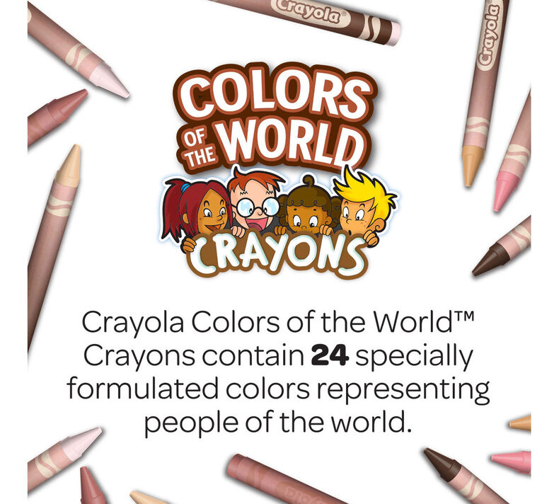 Colors of the World Classpack, Bulk Skin Tone Crayons, 480 Count
