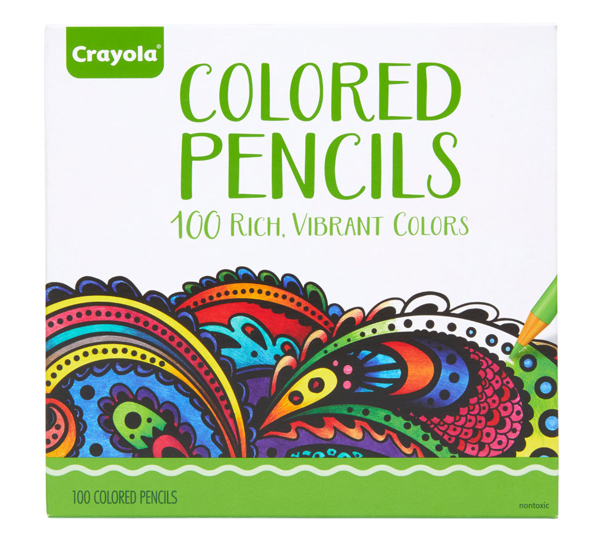 Full Size Set of 100 100 Assorted Colors Crayola Colored Pencils 