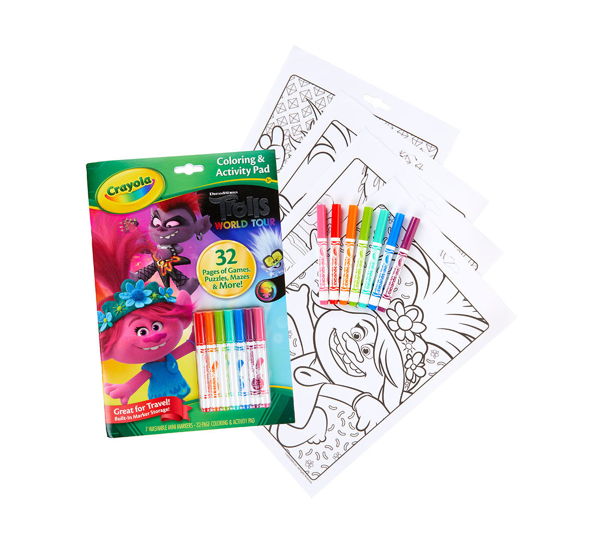 Crayola Coloring Books-Children Activity Sticker Paint Draw Fun Puzzle 