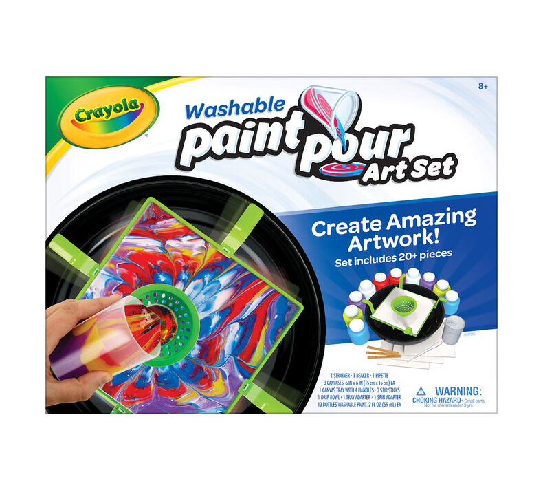 Washable Paint Pouring Art Set, Crayola.com