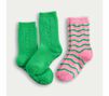 Crayola x kohl's kids 2-pack reverse terry eyelash wave socks, evening primrose