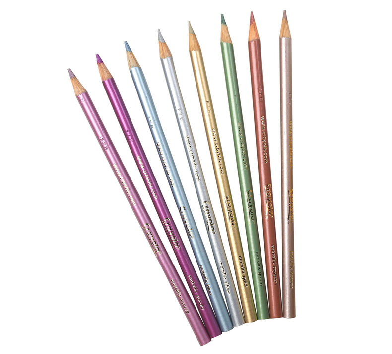 Metallic Colored Pencils, 8 Count