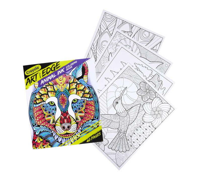 Art with Edge Jungle Animal Coloring Book