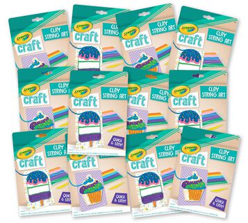 Crayola Craft Clay String Art Kids Party Favors & Party Activity Set