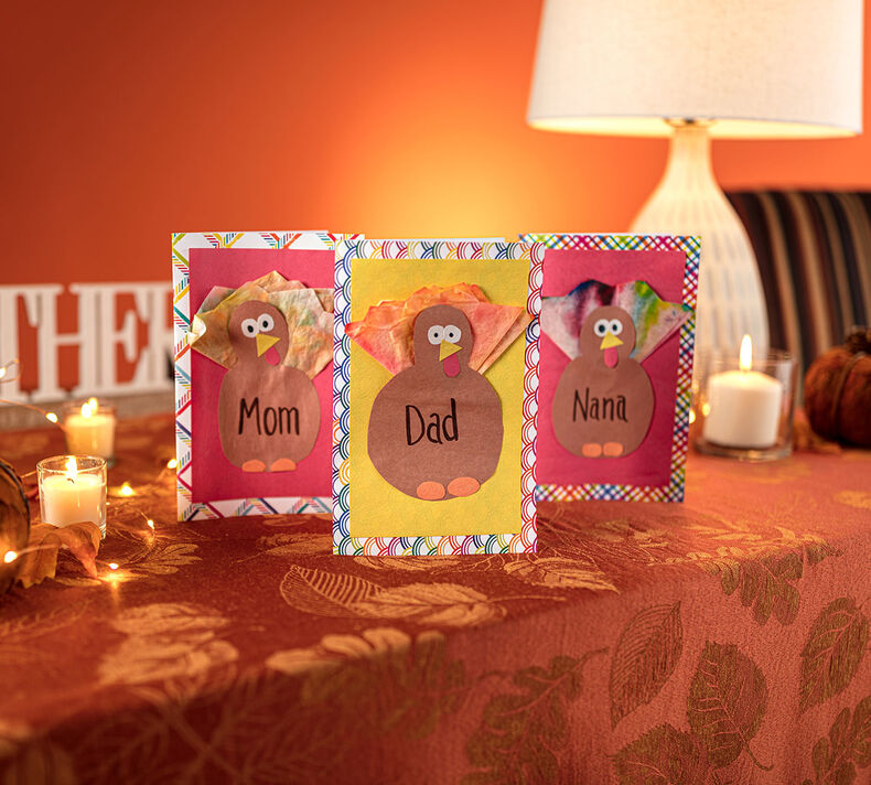 Turkey Thanksgiving Card Craft Kit