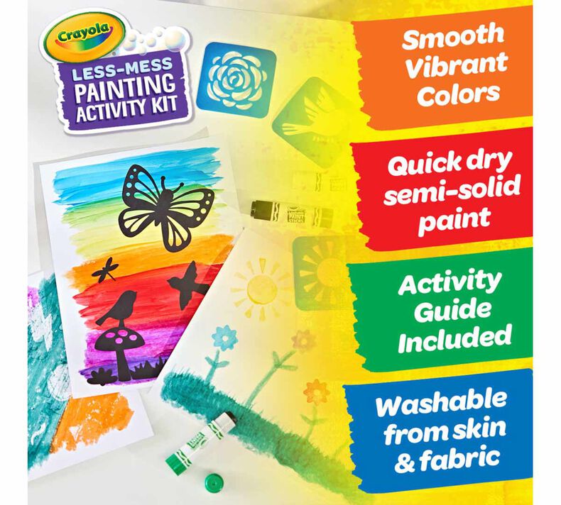 Crayola Less Mess Painting Activity Kit - 04-6941
