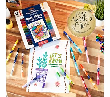 doodle & draw dual ended markers with award winner seal