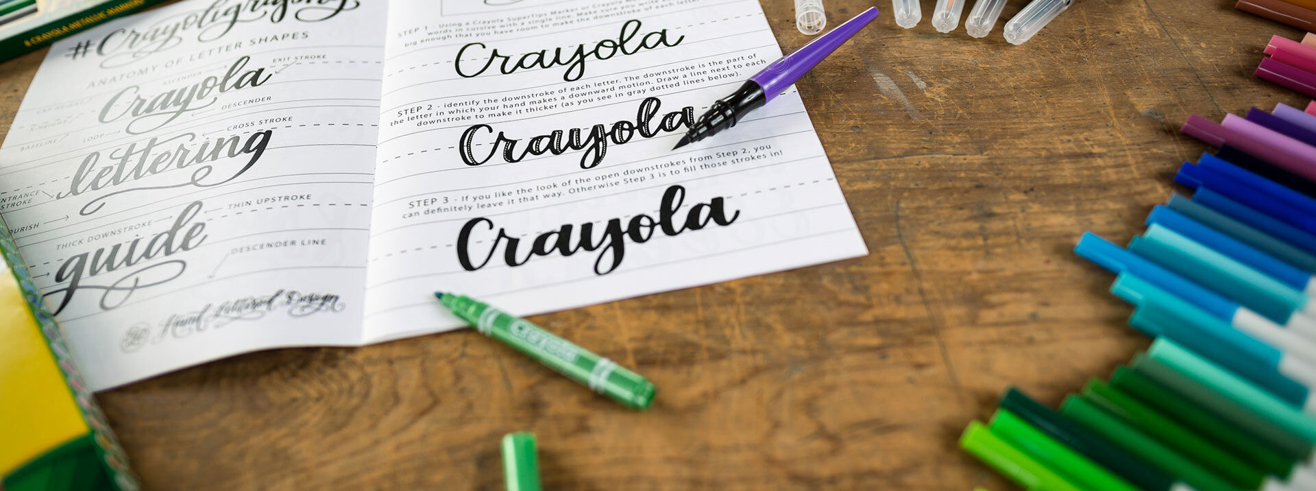 Hand Lettering Tutorials Tools Gift Sets Crayola Com Crayola