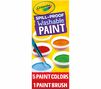 Spill Proof Washable Paint, 5 count. 5 paint colors and 1 paint brush.
