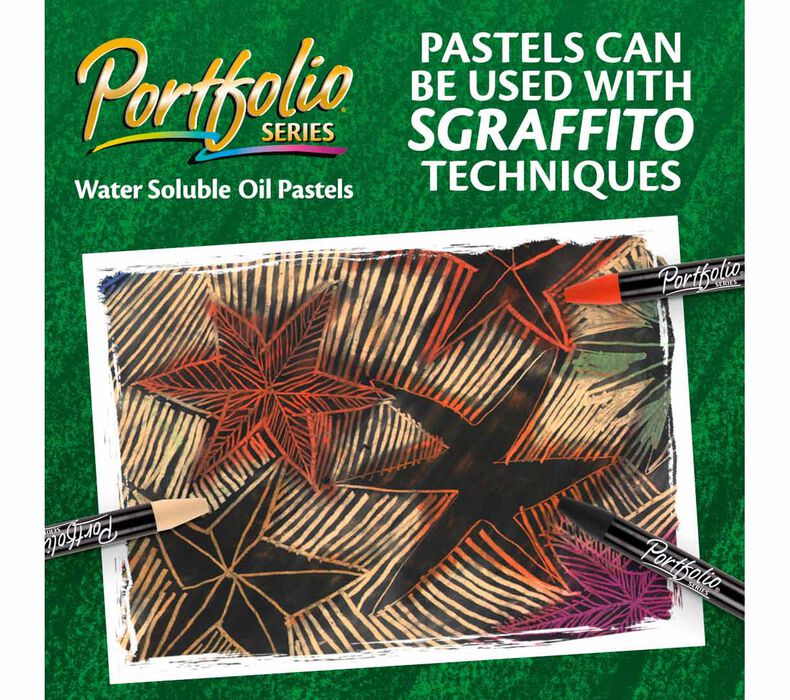  Crayola Portfolio Series Oil Pastels, Water Soluble