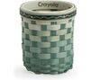 Crayola x Longaberger Marker Holder Basket Set, pine green, front view.