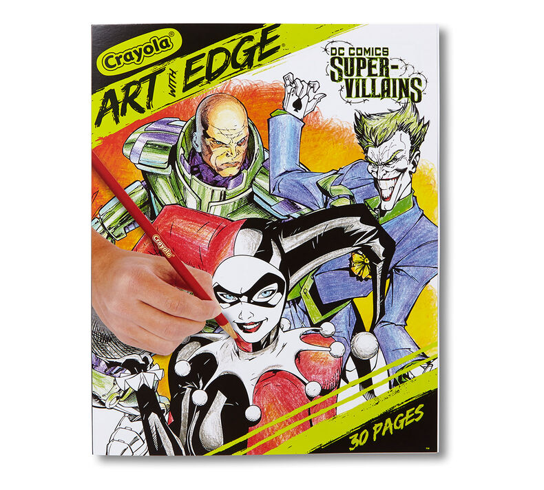Crayola Art With Edge Dc Comics Villains 30 Coloring Pages 8 X 10 Premium Paper Great For Use With Art With Edge Coloring Tools Crayola