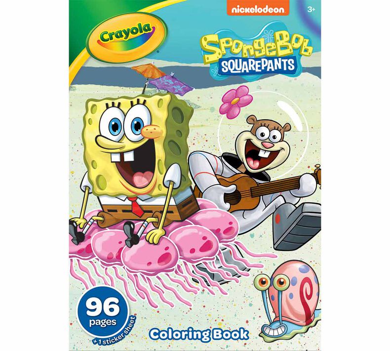 Spongebob Coloring Book & Sticker Sheet, 96 Pages