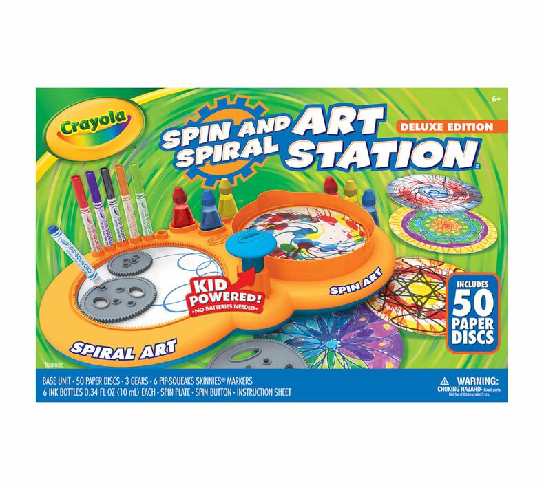 Lollipop Baby Shark Spin Art for Kids - Paper Spinning Machine, Paint  Spinner Station & Spiral Arts Kit with Frame, Yellow
