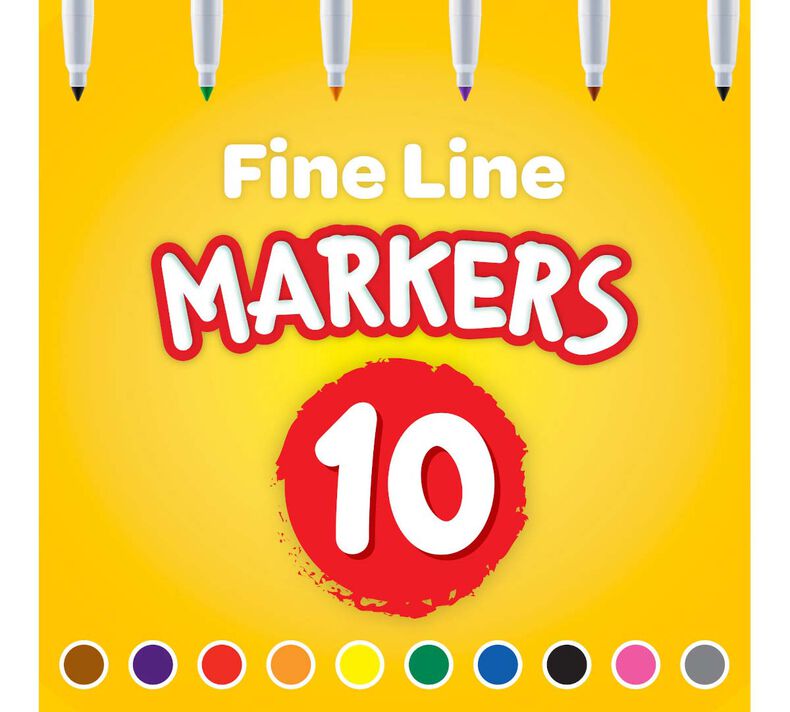 Crayola Fine Line Markers Classic Colors