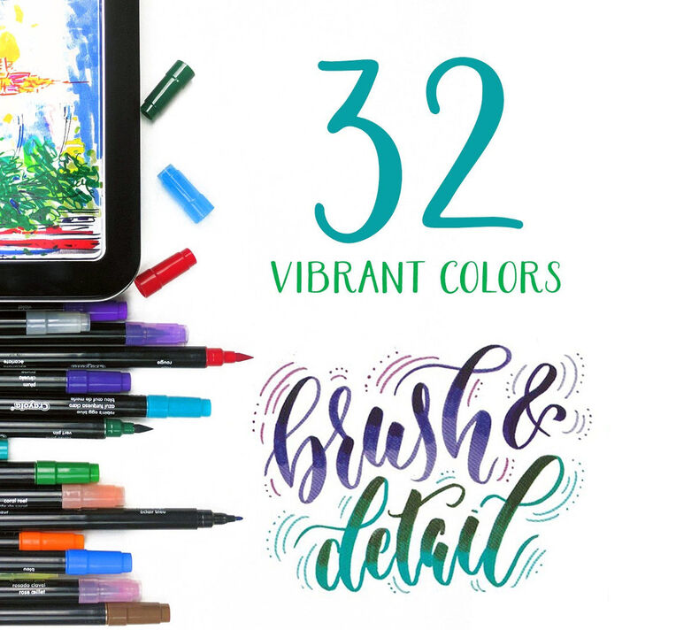 Brush Markers, Tip with Ultra Fine Marker| | Crayola