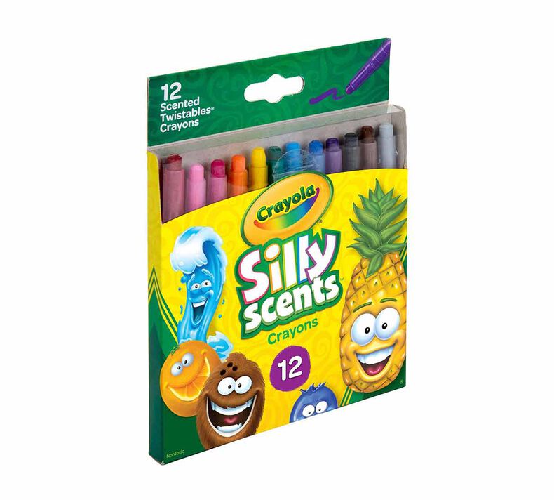 Group Pack of 6 Individually Boxed Crayola Silly Scents Twistables Crayons,12 count