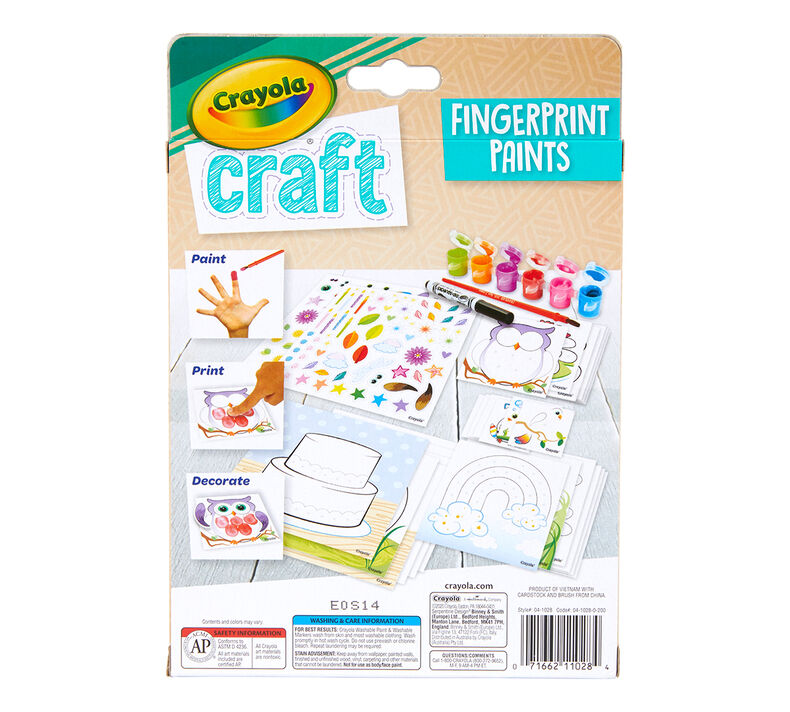 Crayola Craft Fingerprint Paints Paint Set