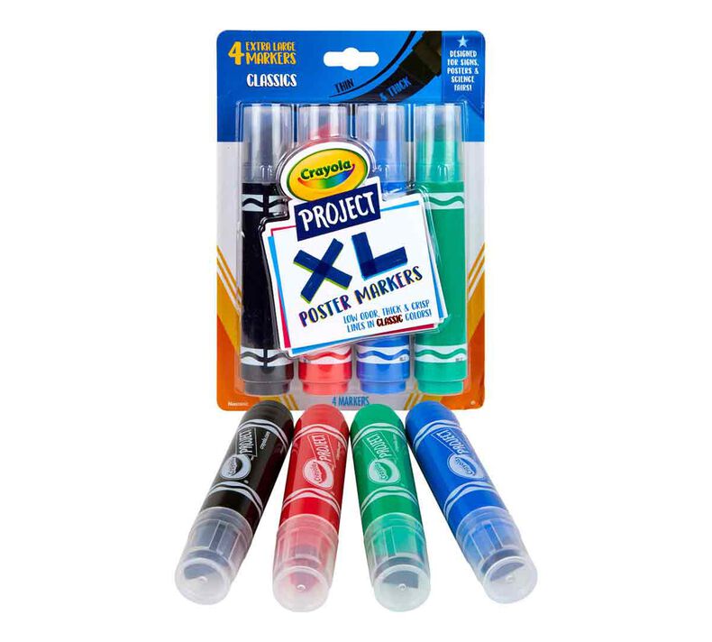 XL Poster Markers, Count School | Crayola.com | Crayola