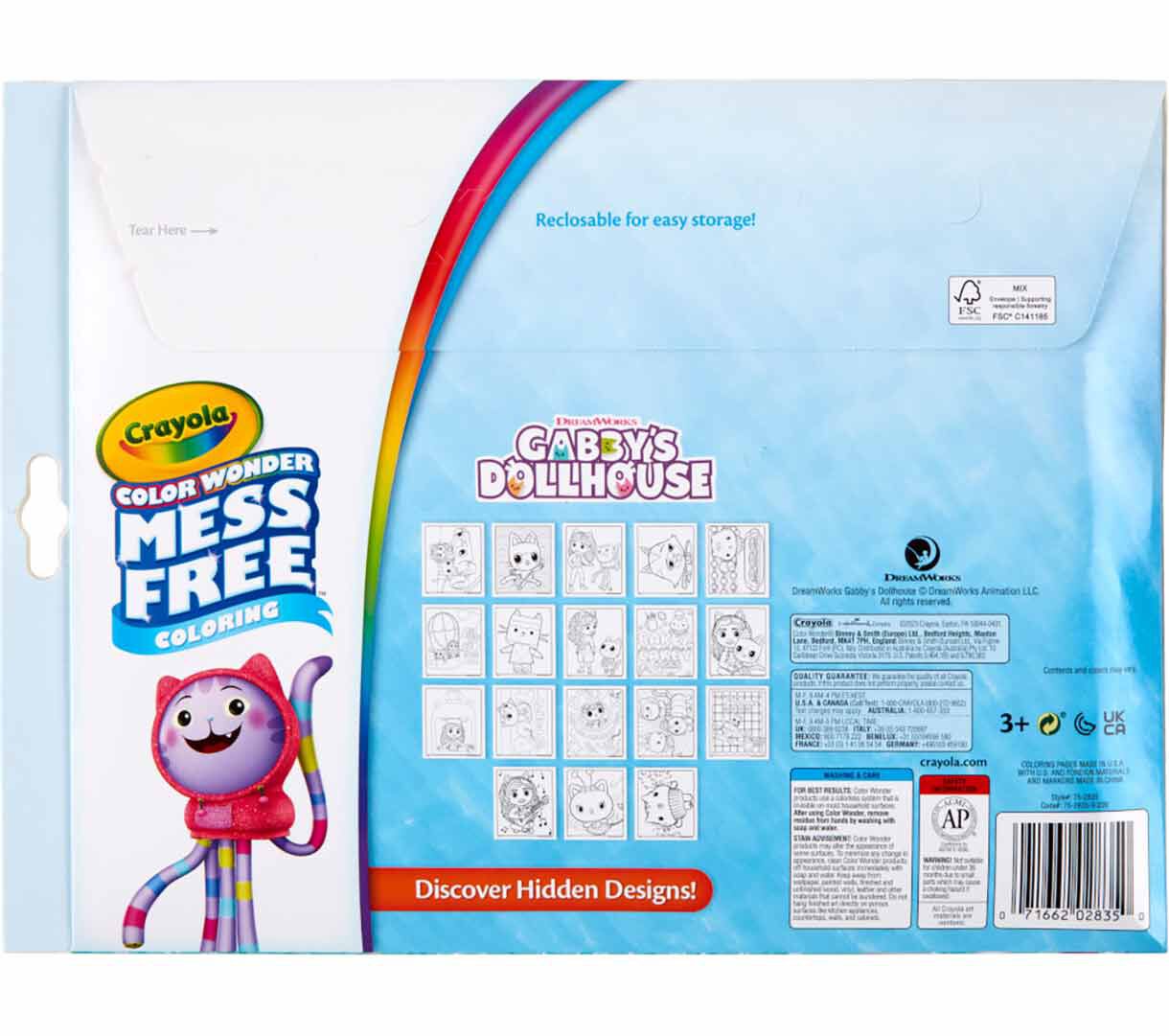 Gabby's Dollhouse Color Wonder - Mess Free Coloring | Crayola