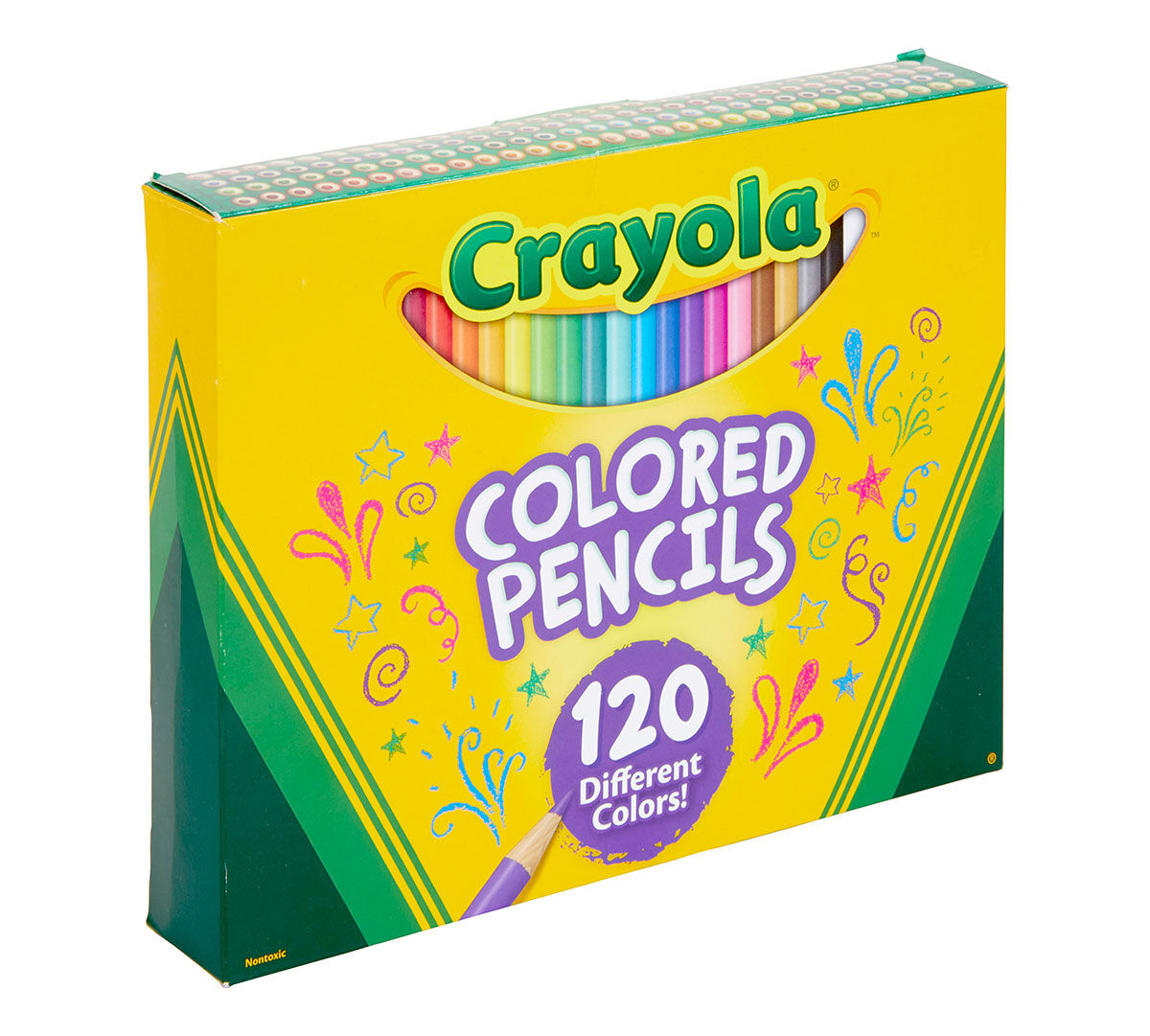 Crayola 120 Colored Pencils Color Chart