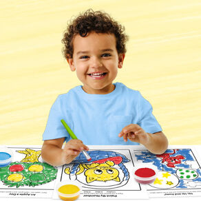 Urban Infant Budding Artist Toddler Kids Crayon Set/travel Wallet - Poppies