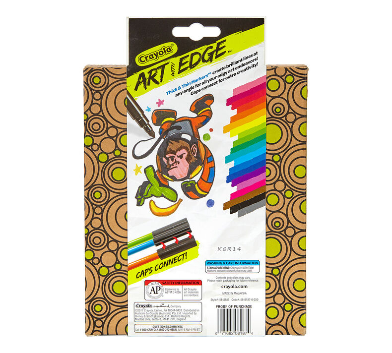 Art with Edge, 20 ct. Thick 'N Thin Markers