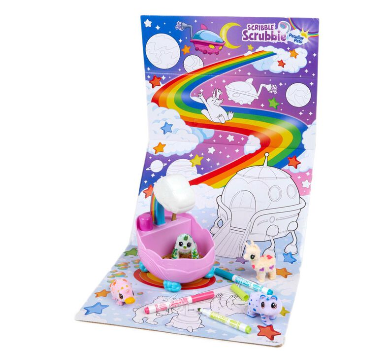 Crayola Scribble Scrubbie Peculiar Pets, Pet Care Toy, Includes Working Tub  & Washable Markers, Gifts for Kids, Ages 3+ 