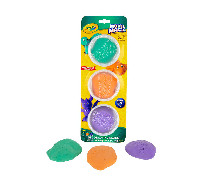 Model Magic Reusable Tubs, Secondary Colors 3 ct.