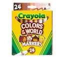 Colors of the World Skin Tone Broad Line Markers, 24 Count Front View of Box