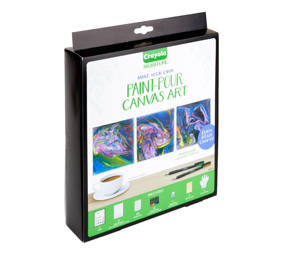 Mini Canvas Painting Kit, DIY Marbleizing Crayola