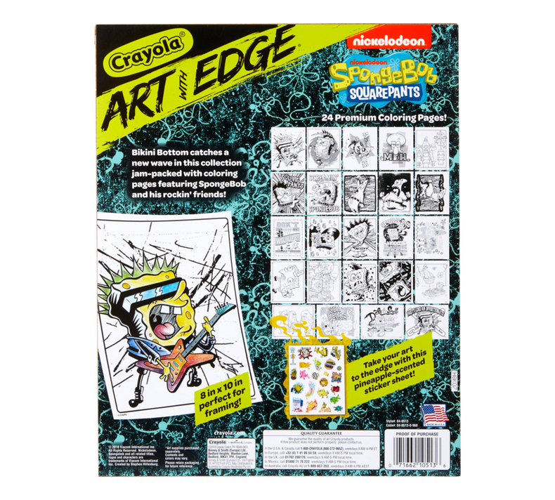 Art With Edge, Nickelodeon SpongeBob Squarepants Coloring Pages