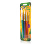 4 count Round Paintbrushes left angle