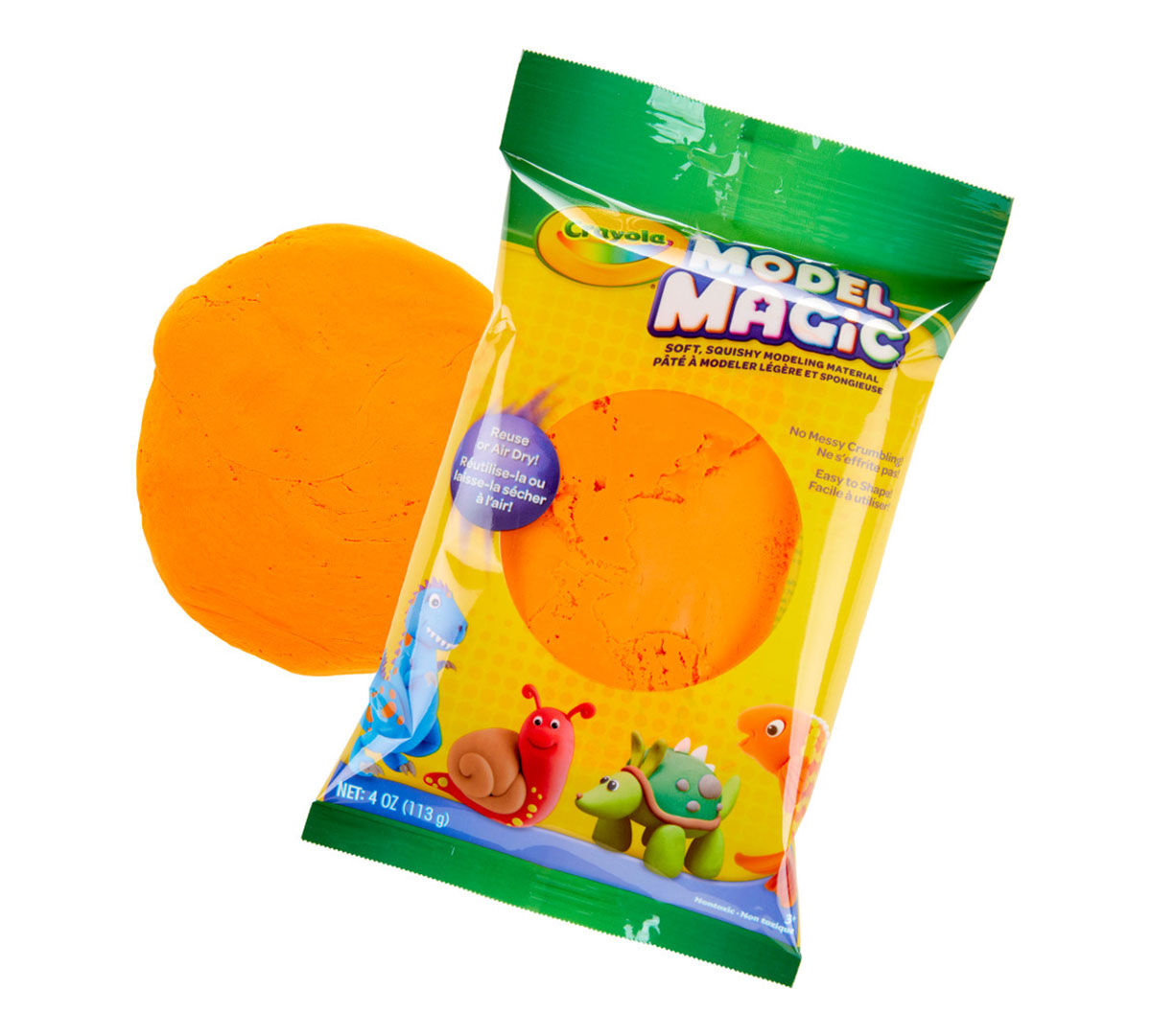 Orange Model Magic Clay Alternative 4 oz Pack Crayola Crayola