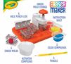 DIY Eraser Maker. 6 hole punch lids, Eraser mold storage, Instruction sheet, 3 color compounds, 3 pencils, Activator Compound, 6 eraser molds.