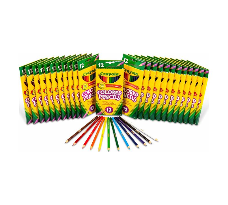 24 Box Classpack of 12 Count Long Colored Pencils