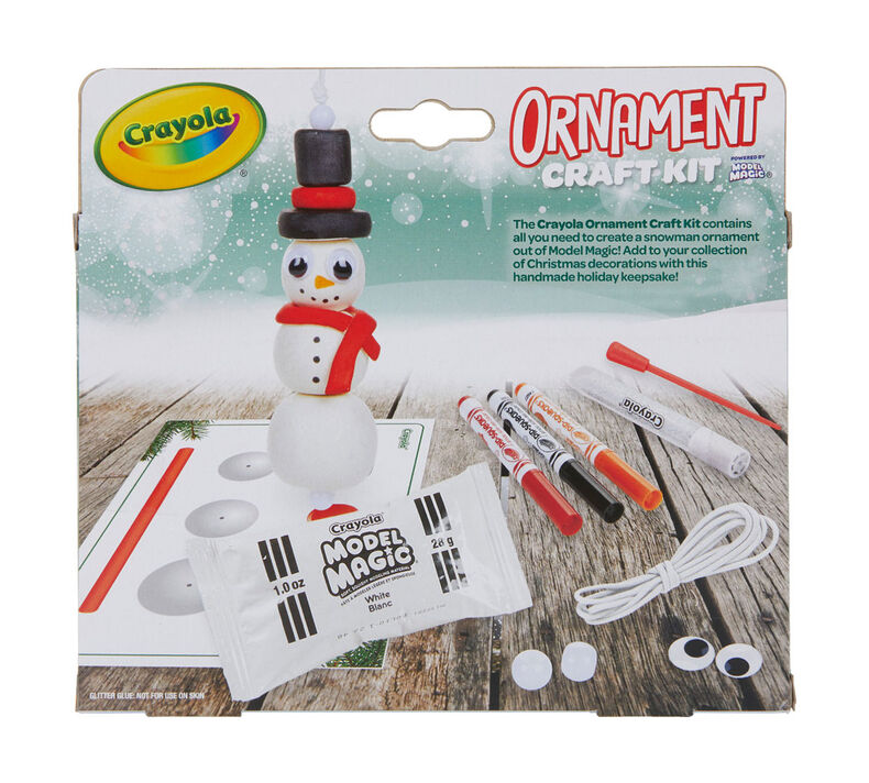Tree & Snowman Ornament Craft Kit, 12 Count